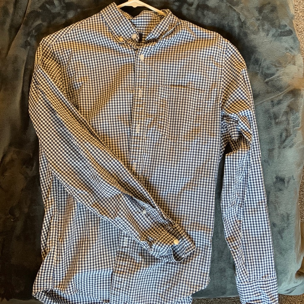 J. Crew gingham check Oxford button down